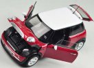 Red / Yellow / Silver 1:18 Scale Welly Diecast Mini Cooper Model