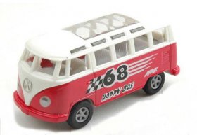 Kids 1:43 Scale Blue / Red / Purple / Green VW Bus Toy