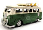 Red / Blue / Green / Yellow Handmade Small Scale Tinplate VW Bus