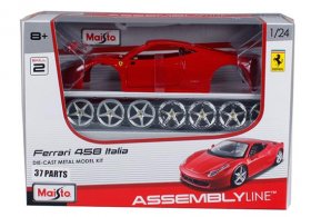 1:24 Scale Maisto Red Assembly Diecast Ferrari 458 Italia Model