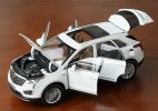 White 1:18 Scale Diecast 2020 Cadillac XT5 SUV Model