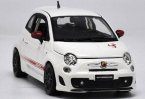 White 1:24 Scale Bburago Diecast Fiat Abarth 500 Model