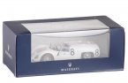 White 1:43 Diecast 1965 Maserati Tipo 65 24h Du Mans Model