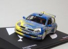 1:43 Blue NO.105 IXO Diecast Renault Clio S1600 2003 Model