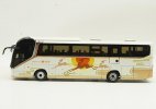 1:36 Scale White Diecast Foton AUV BJ6122 Coach Bus Model