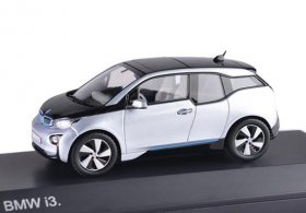 Orange / Silver 1:43 Scale Diecast BMW I3 Model