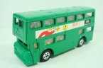 TOMY 1:130 Mini Scale Green London Double Decker Bus