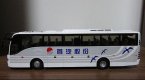 White 1:43 Scale ShouQi Painting Diecast VOLVO 9300 Bus Model