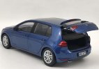 1:18 Scale NOREV Blue Diecast 2014 VW Golf 7 Model