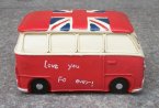 Red / Blue Resin Saving Box VW Bus Model