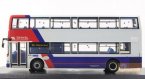 White 1:76 Scale NO.96 Diecast Alexander Double Decker Bus Model