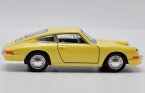 Kids 1:36 Scale Welly Yellow Diecast Porsche 911 Toy