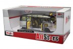 Silver 1:25 Scale Taxi MaiSto Diecast VW Van Samba Model