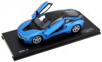 Blue / White / Silver 1:18 Scale PARAGON Diecast BMW I8 Model