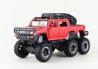 Kids Big Tyres Pull-Back Diecast Hummer H2 Pickup Truck Toy