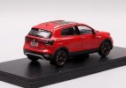 Red / Blue 1:43 Scale Diecast 2020 VW Tacqua SUV Model