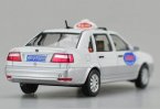 Silver 1:43 Diecast VW Santana Vista ShangHai Taxi Car Model