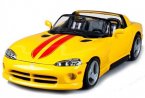 Yellow 1:18 Scale Bburago Diecast Dodge Viper RT /10 Model