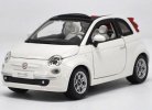 Red / White 1:24 Scale Bburago Diecast Fiat 500 Model