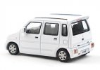 1:64 Blue / Silver / White Diecast 2004 Suzuki Wagon R Model