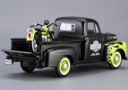 1:24 Scale MaiSto Black-Green Diecast Ford F1 Pickup Truck Model