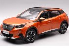 Orange 1:18 Scale Diecast 2020 Peugeot 2008 SUV Model