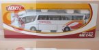 White 1:50 Scale JOAL Scania Irizar Bus Model