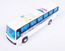 Pull-Back Function Kids White Airport Shuttle Tour Bus Toy