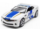 White 1:24 Scale Police Theme Diecast Chevrolet Camaro SS Model