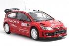 Red 1:18 Scale Autoart Diecast 2008 Citroen C4 WRC Model