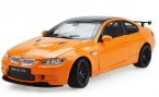 White / Orange 1:24 Scale Diecast BMW M3 GTS Model