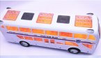 Kids White Police Theme Plastics Double Decker Bus Toy