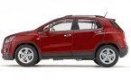 White / Wine Red 1:18 Scale Diecast Chevrolet TRAX SUV Model