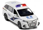 White Kids 1:32 Scale Police Diecast Honda Odyssey MPV Toy