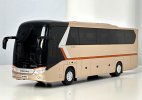 1:38 Blue / Champagne Diecast King Long XMQ6127 Coach Bus Model