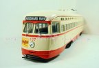 White-Red 1:50 Scale Corgi Die-Cast Tram Model