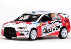 White-Red 1:43 NO.26 Diecast Mitsubishi Lancer Evolution X Model