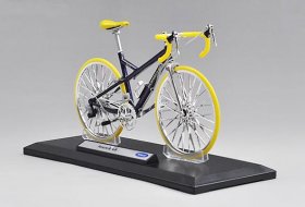 1:10 Scale Yellow Welly Diecast Porsche Bike R Model