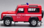 1:24 Scale Red Welly Diecast Land Rover Defender Model