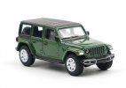 1:64 Scale Red / Green Diecast Jeep Wrangler Sahara Model