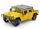 Yellow 1:27 Scale MaiSto Diecast Hummer H1 Pickup Toy