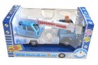 Kids White-Blue Pull-Back Function Crane Toy