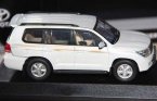 White 1:43 J-collection Diecast Toyota Land Cruiser Model