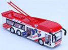 Red / Green / Blue Kids Diecast Trolley Bus Toy