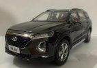 1:18 Black /Blue /Brown 2019 Diecast Hyundai Santafe SUV Model