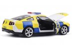 1:32 Scale Kids Yellow Diecast Ford Mustang GT Police Car Toy