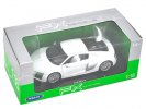 1:18 Scale White Welly Diecast 2016 Audi R8 V10 Model