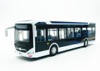 Kids 1:42 Scale Black-White Diecast City Bus Toy