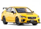 White / Blue / Yellow Kids 1:32 Diecast Subaru Impreza STI Toy