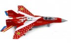 Kids Black / Red / Blue Die-Cast MiG-29 Fighter Aircraft Toy